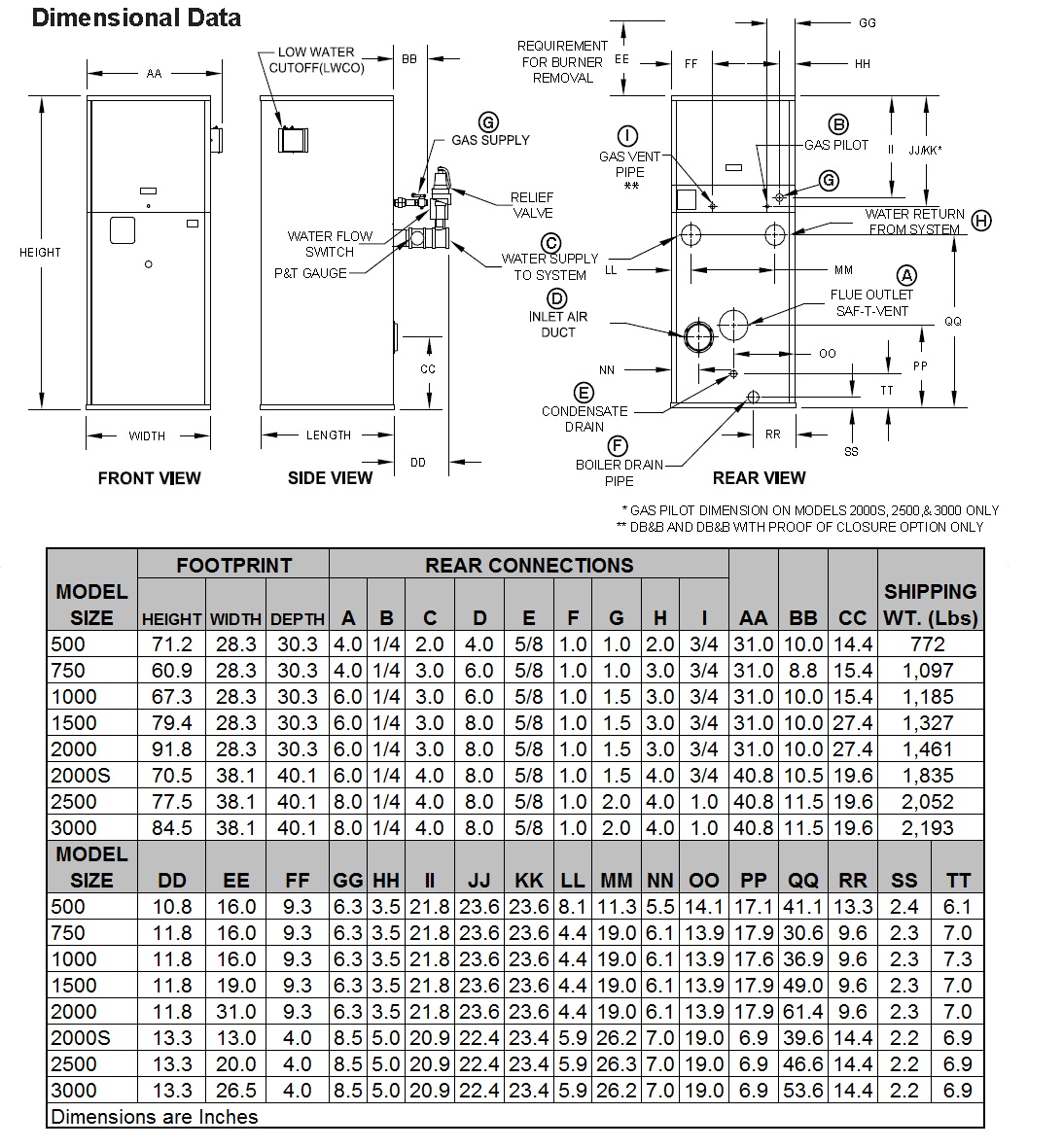 Evolution (EVS) High Efficiency Hot Water Boilers Modulating